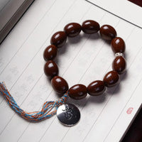 KarmaRipples authentisches tibetisches Armband aus lila Gold mit der Ratte „OM“, dem chinesischen Tierkreiszeichen „Neun Paläste, acht Diagramme“, Talisman, Reichtum