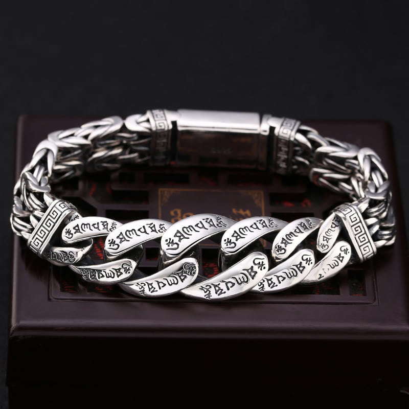 KarmaRipple's Om Mani Padme Hum Engraved Peace Purity Bracelet p13