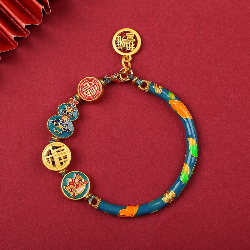 KarmaRipple's Tibetan Gourd Fortune Happiness Lion Wealth Fortune Bracelet p1