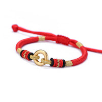 KarmaRipples FengShui-Armband „Fortunate Red String Pair“