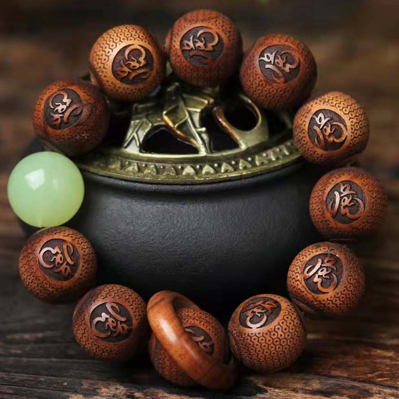 KarmaRipple's Tibetan Rosewood Engraving Tiger Protection Bracelet p10