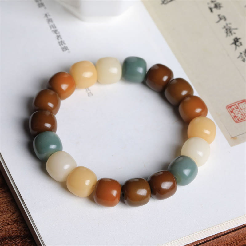 KarmaRipple's Multicolored Bodhi Seed Keep Away Evil Spirits Bracelet p3