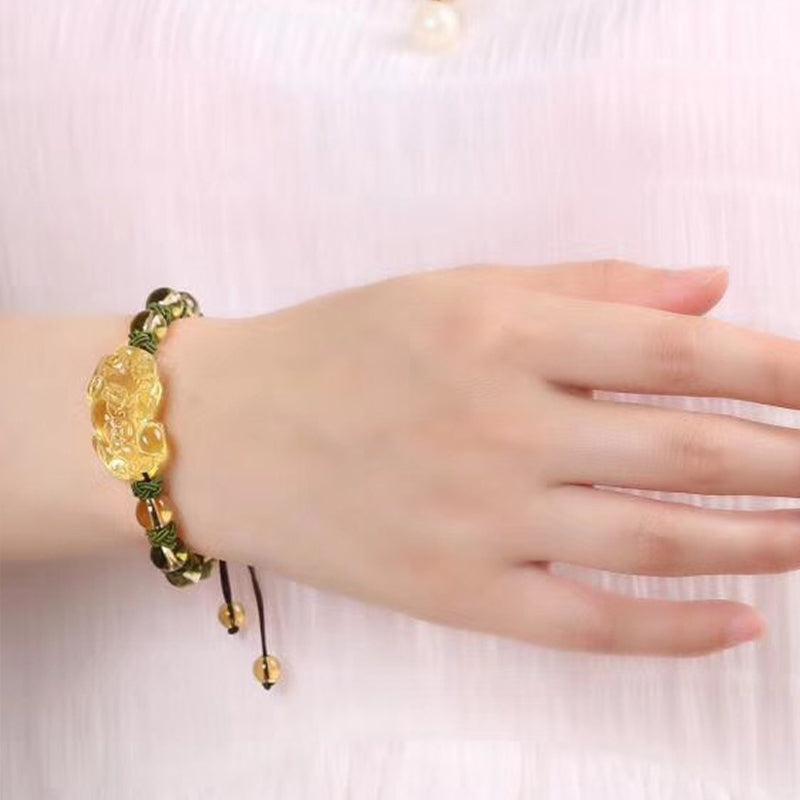 KarmaRipple's Authentic Citrine Pixiu Wealth Protection Bracelet p5