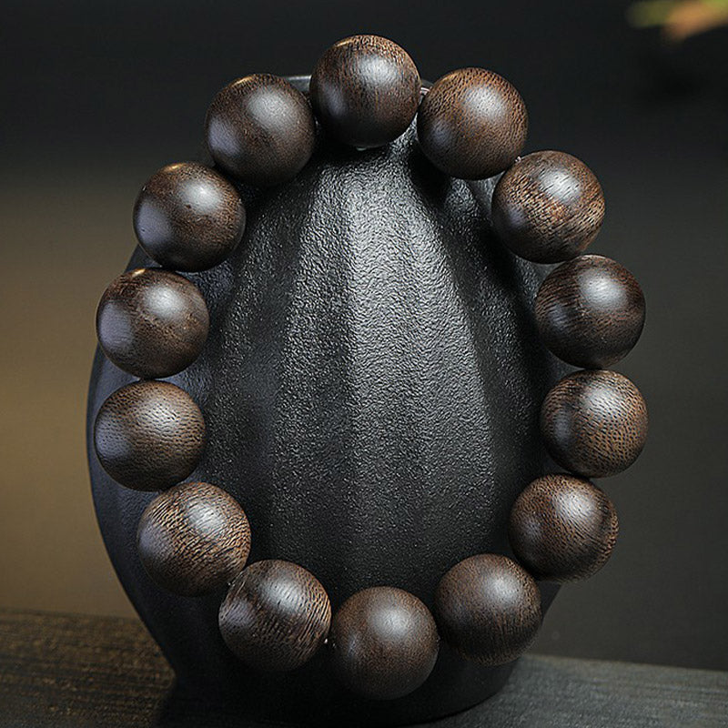 KarmaRipple's 108 Mala Beadwork Agarwood Peace Strength Calm Bracelet p4
