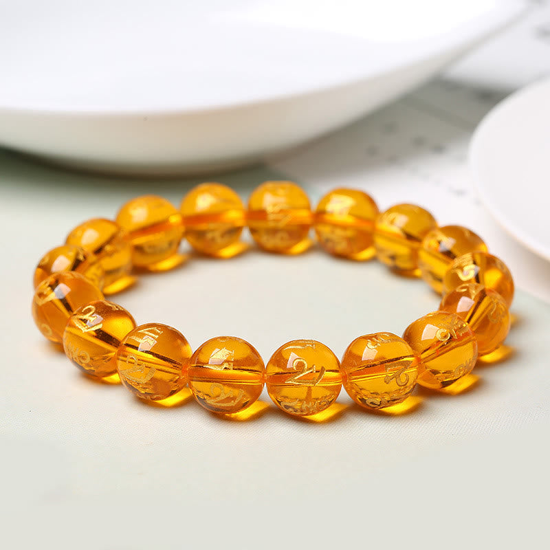 KarmaRipple's Tibet Ivory Gemstone Black Onyx Om Mani Padme Hum Meditation Bracelet p18