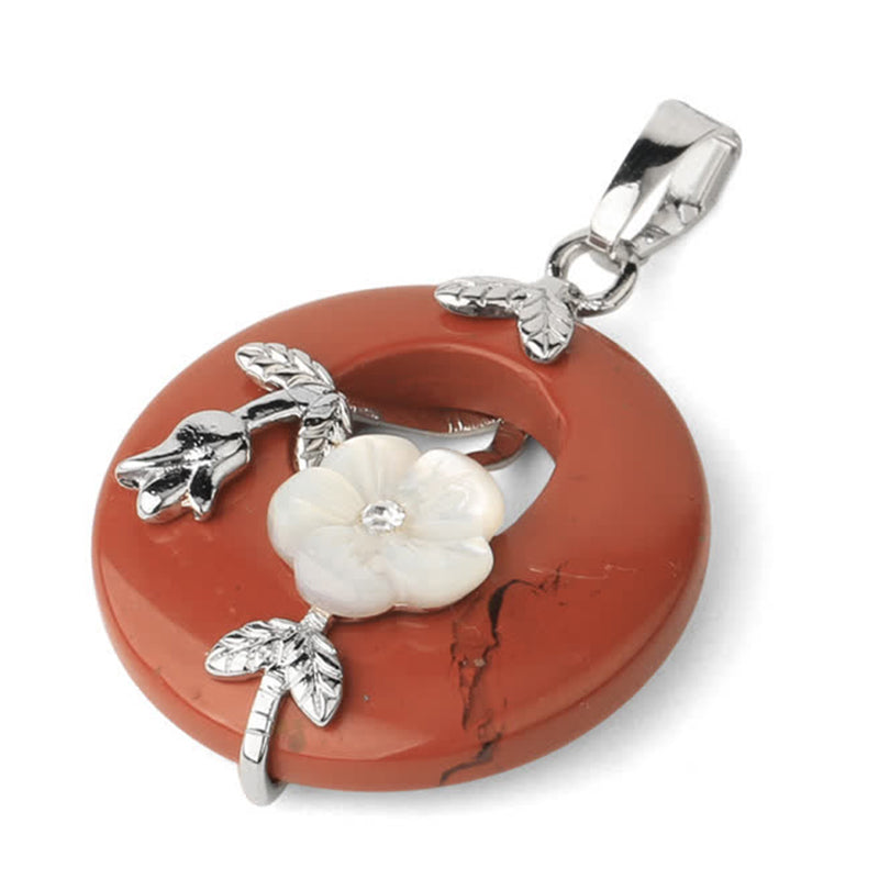 KarmaRipple's Various Gemstone Amethyst Green Aventurine Flower Balancing Pendant Necklace p14