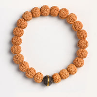 KarmaRipples Tibet Rudraksha Bodhi Seed Reichtumsglücksarmband