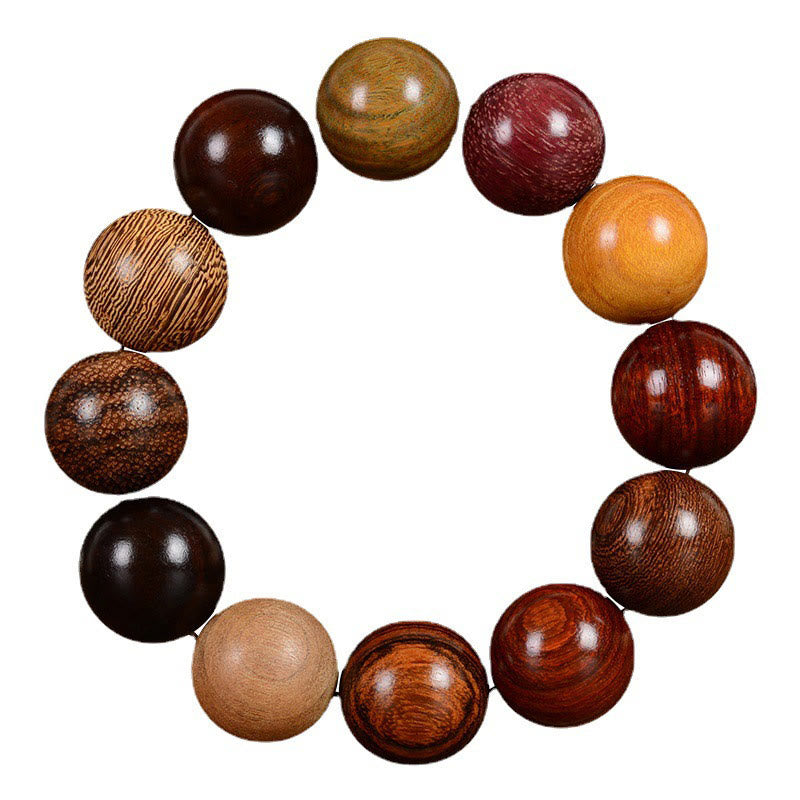 KarmaRipple's Multicolored Sandalwood Protection Balancing Bracelet p9