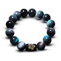 KarmaRipples authentisches Regenbogen-Obsidian-Armband zur positiven Transformation