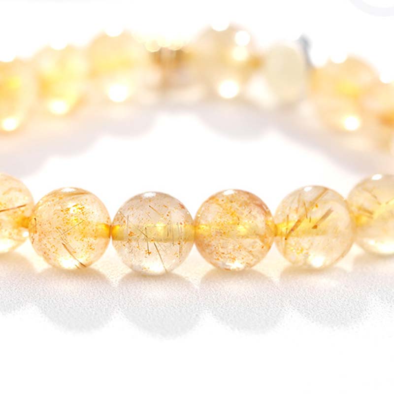 KarmaRipple's Citrine Fortune Protection Moon Talisman Bracelet p9
