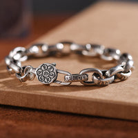 KarmaRipples 925 Sterling Silber Sechs wahre Worte Weisheit Ruhe Armband