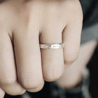 Segenspaarring aus 925er Sterlingsilber mit schlichtem Design von KarmaRipple