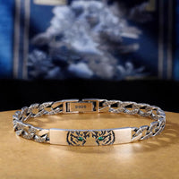 Glückskettenarmband aus Bronze im Blumendesign von KarmaRipple aus der Tiger-Tang-Dynastie