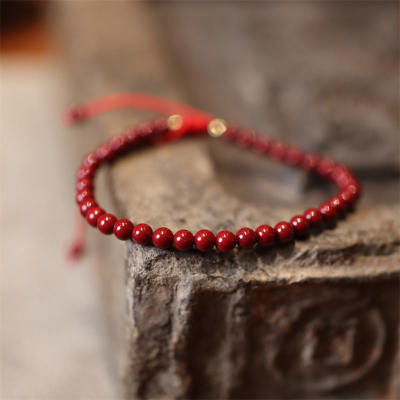 KarmaRipple's Authentic Cinnabar Blessing Red String Woven Bracelet Anklet p11