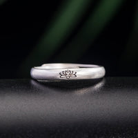 KarmaRipples 925 Sterling Silber Lotusblüten-Erleuchtungsring