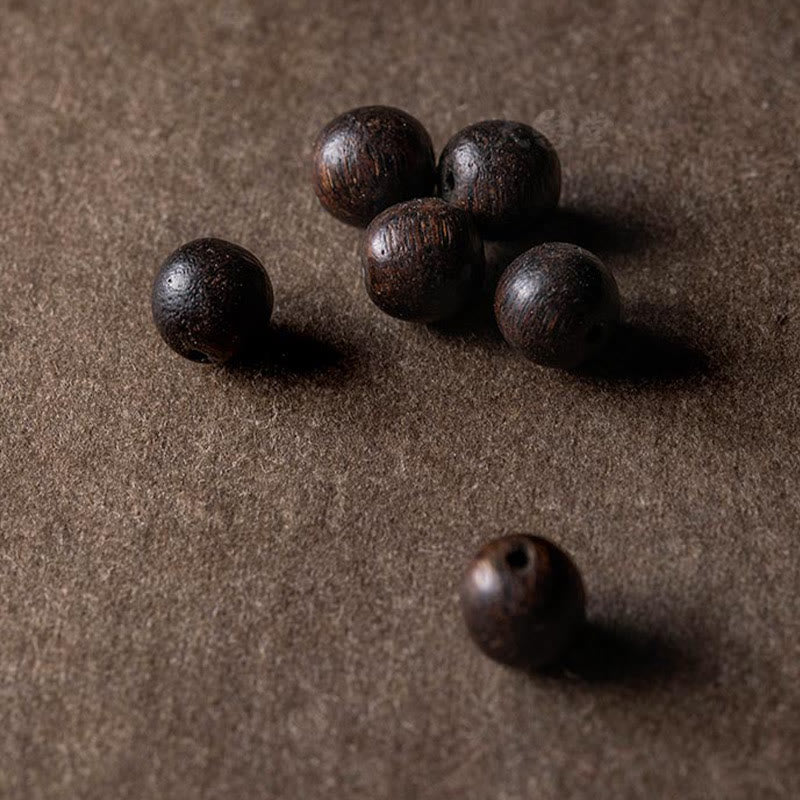 KarmaRipple's 925 Sterling Silver Chinese Zodiac Natal Buddha Agarwood Strawberry Quartz Peace Double Wrap Bracelet p19