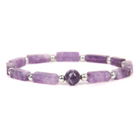 KarmaRipples authentisches Edelstein-Armband mit Amethyst und Tigerauge für spirituelle Balance