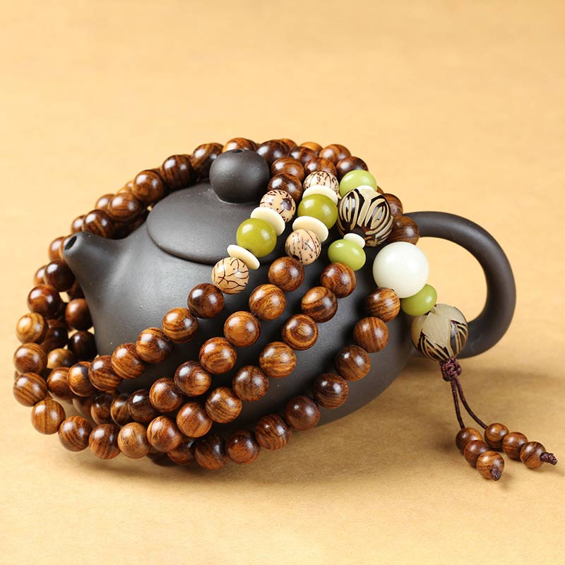 KarmaRipple's Tibetan Rosewood Mala Protection Calm Bracelet p2