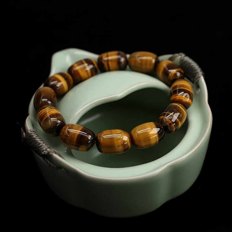 KarmaRipple's Authentic Tiger Eye Stone Integrity Willpower Bracelet p3