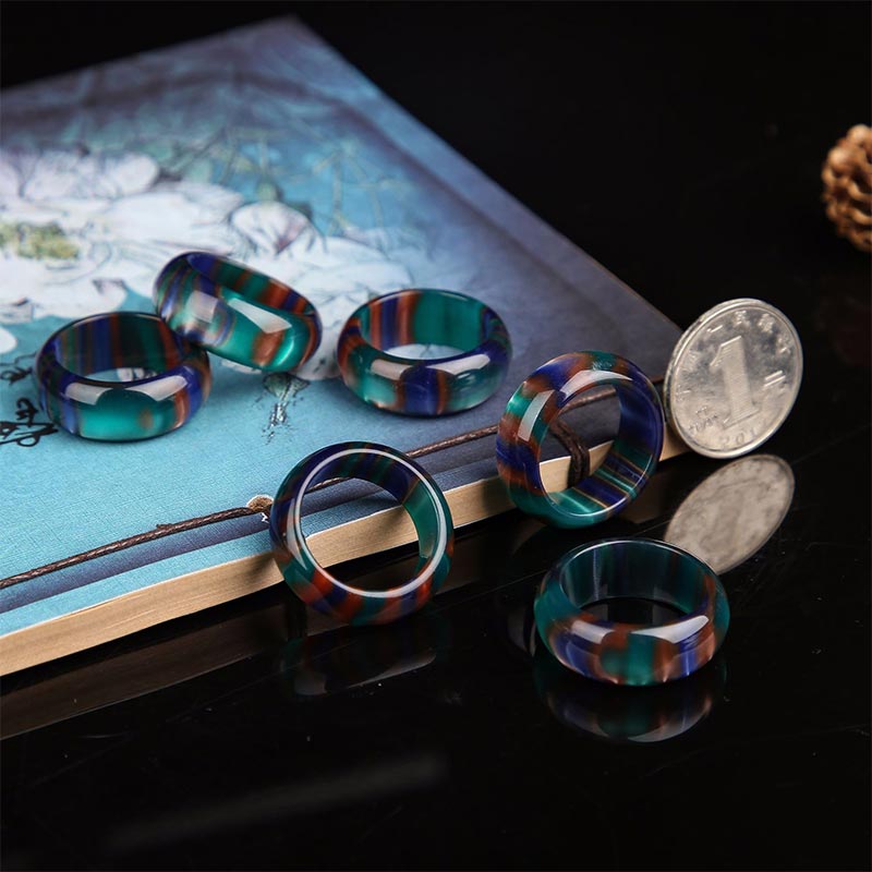 KarmaRipple's Colorful Sea Willow Mala Positive Bracelet Ring p7