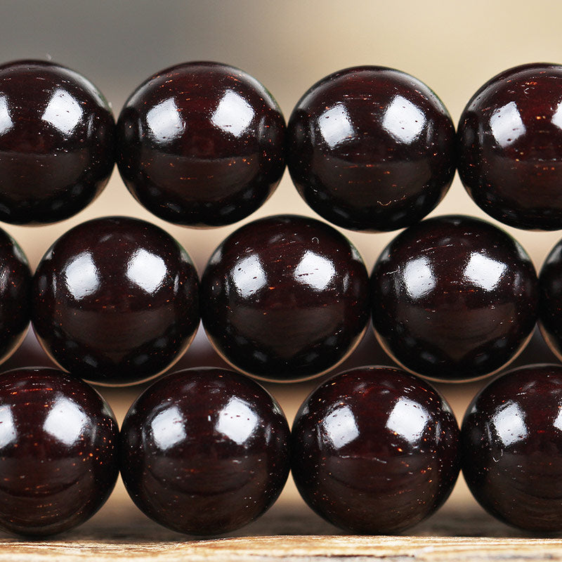 KarmaRipple's Gold Star Small Leaf Red Sandalwood Chinese Knotting Protection Bracelet p7