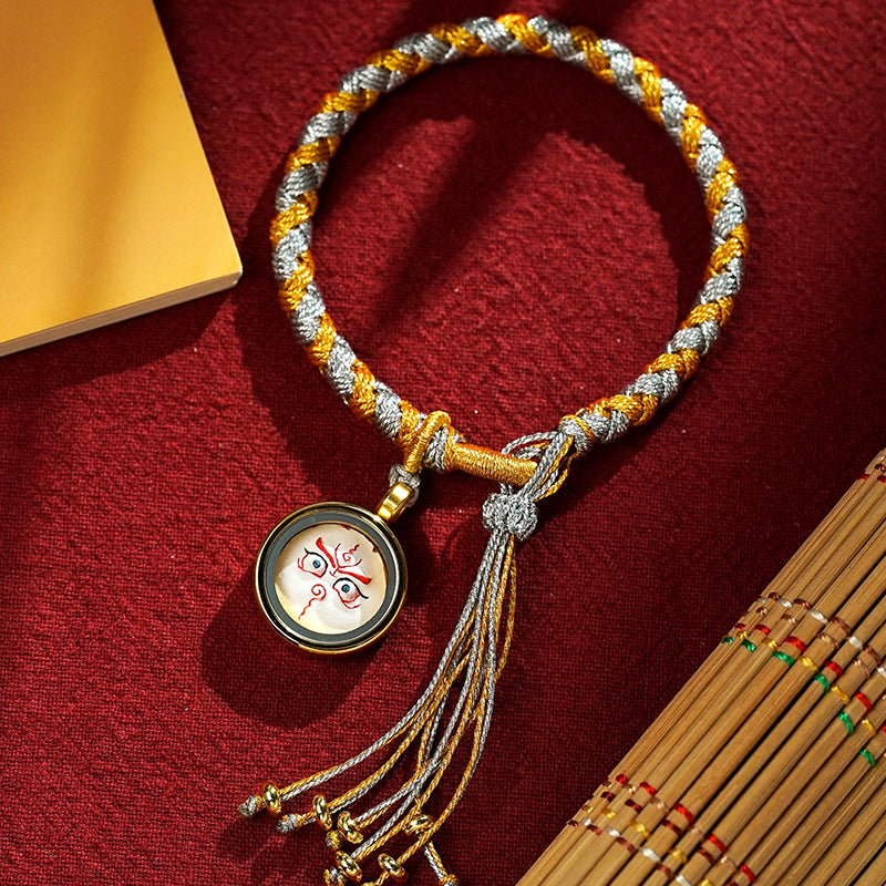 KarmaRipple's Handmade Tibetan Five God Of Wealth Dragon Scale Rope Fortune Braid Bracelet p22