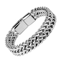 KarmaRipples Fischschuppen-Armband mit magnetischer Schnalle aus Titanstahl
