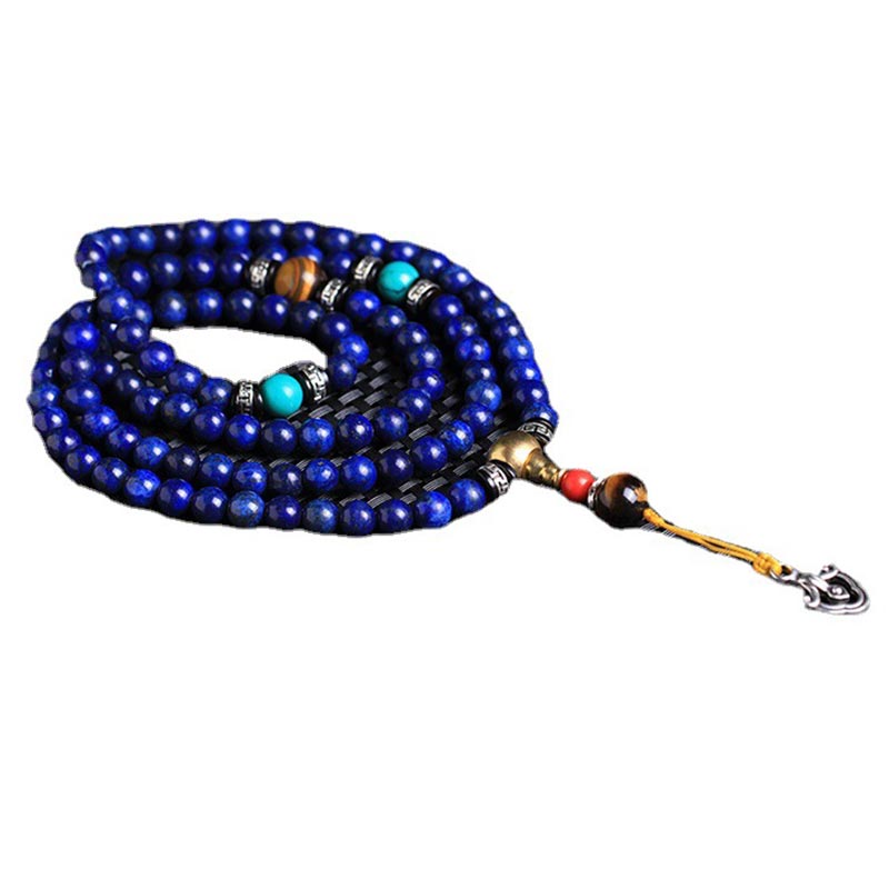 KarmaRipple's 108 Beadwork Lazurite Positive Bracelet Mala p5
