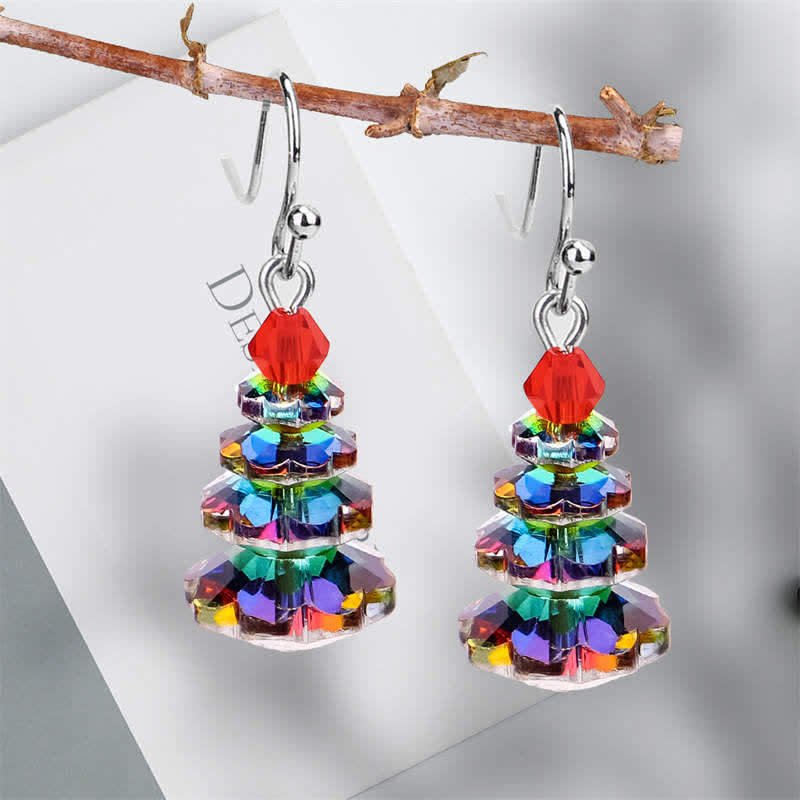 KarmaRipple's Various Crystals Christmas Tree Amethyst Peace Balancing Drop Earrings p14