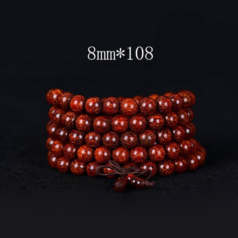 KarmaRipple's Tibetan Small Leaf Red Sandalwood Balance Bracelet p3