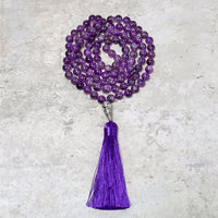 KarmaRipples tibetischer 108 Mala-Anhänger mit Perlenstickerei, für Yoga, Meditation, Gebet, Perlenstickerei