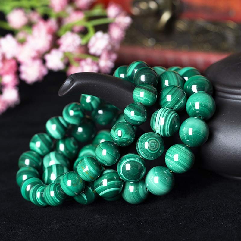 KarmaRipple's Authentic Malachite Protection Calmness Bracelet p5