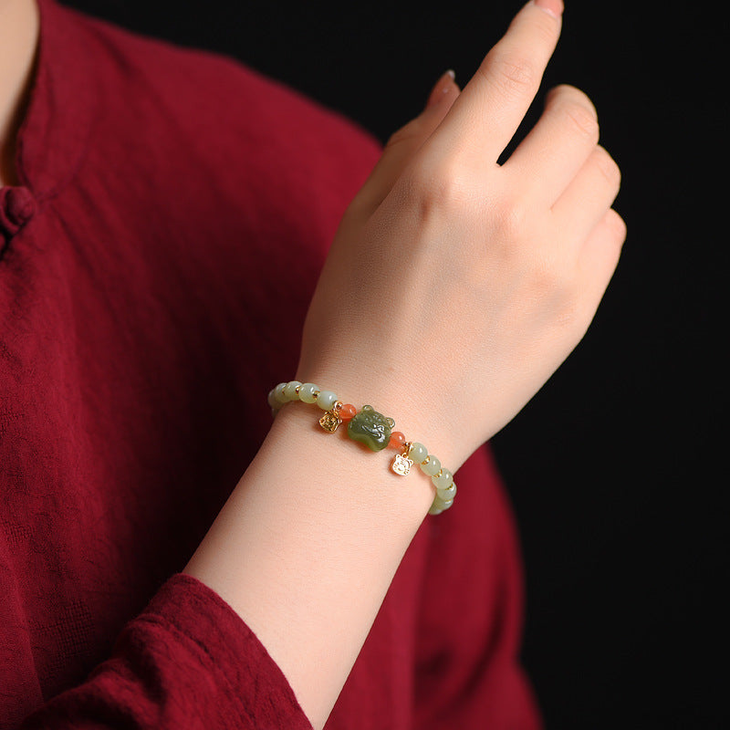 KarmaRipple's Chinese Zodiac Fortunate Tiger Jade Abundance Bracelet p3
