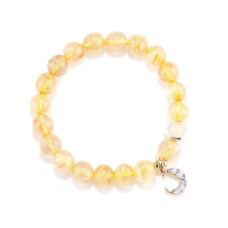 KarmaRipple's Citrine Fortune Protection Moon Talisman Bracelet p11