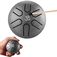 KarmaRipples Mini Steel Tongue Drum 3 Zoll Sound Balancing Drum Kit