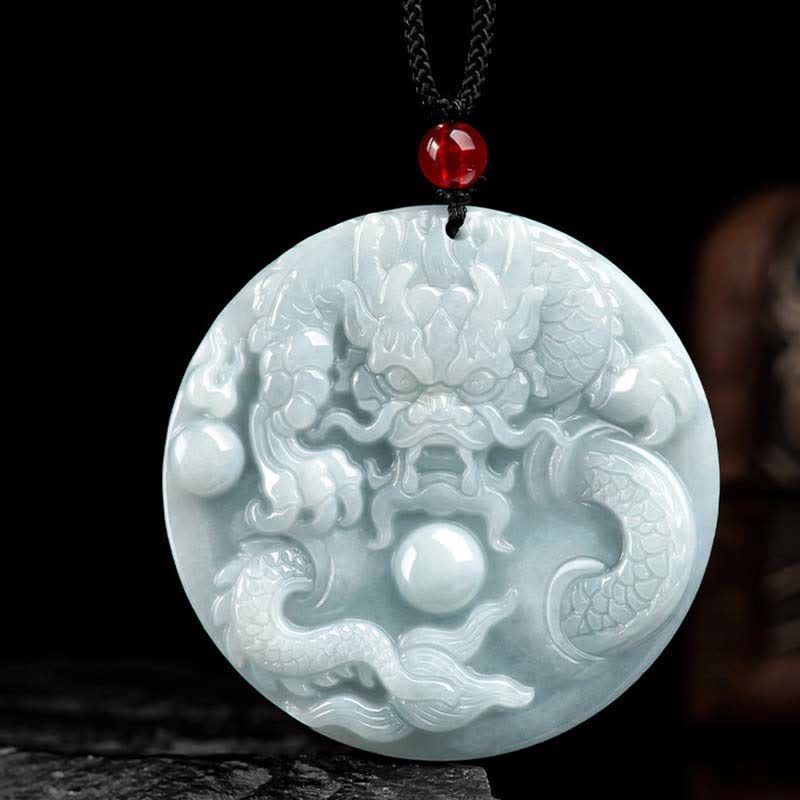 KarmaRipple's ???A Flash Sale- Chinese Zodiac Dragon Jade Success Amulet String Pendant p8